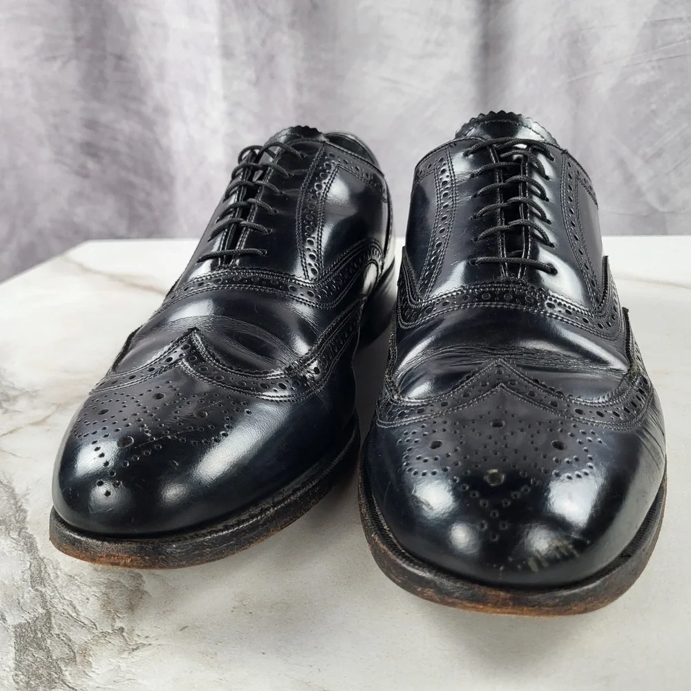 Florsheim Wingtip Oxfords Men's Size 10.5 E Black